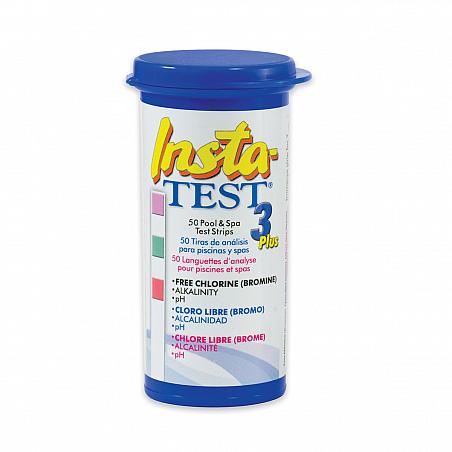 Insta-TEST 3 Plus Teststreifen 50 Stck. (freies Chlor/Brom, Alkalinität, pH)