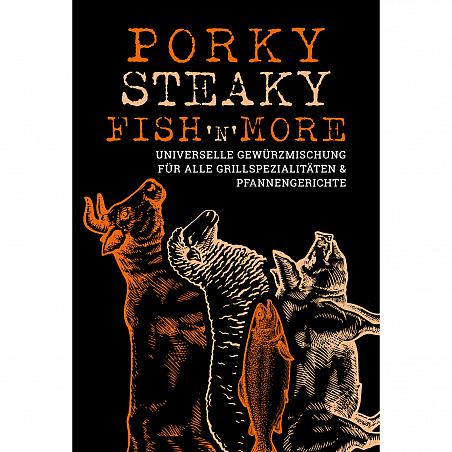 GAREMO Porky-Steaky-Fisch´n´More universelle Gewürzmischung für alle Grillspezialitäten & Pfannengerichte 100g Beutel