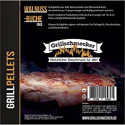Grillschmecker Grillpellets Sonderedition Walnuss/Buche 10kg